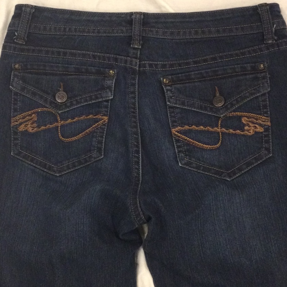 New Directions Weekend Dark Wash Bootcut Jeans Size 10